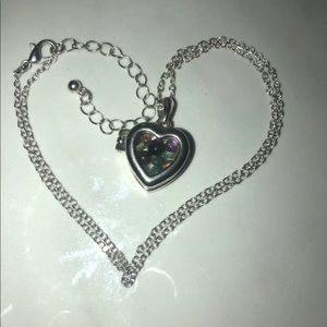 Charm Locket w/assorted precious gems